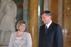 29. maj 2014. Predsednica Narodne skupštine i predsednik Republike Slovenije